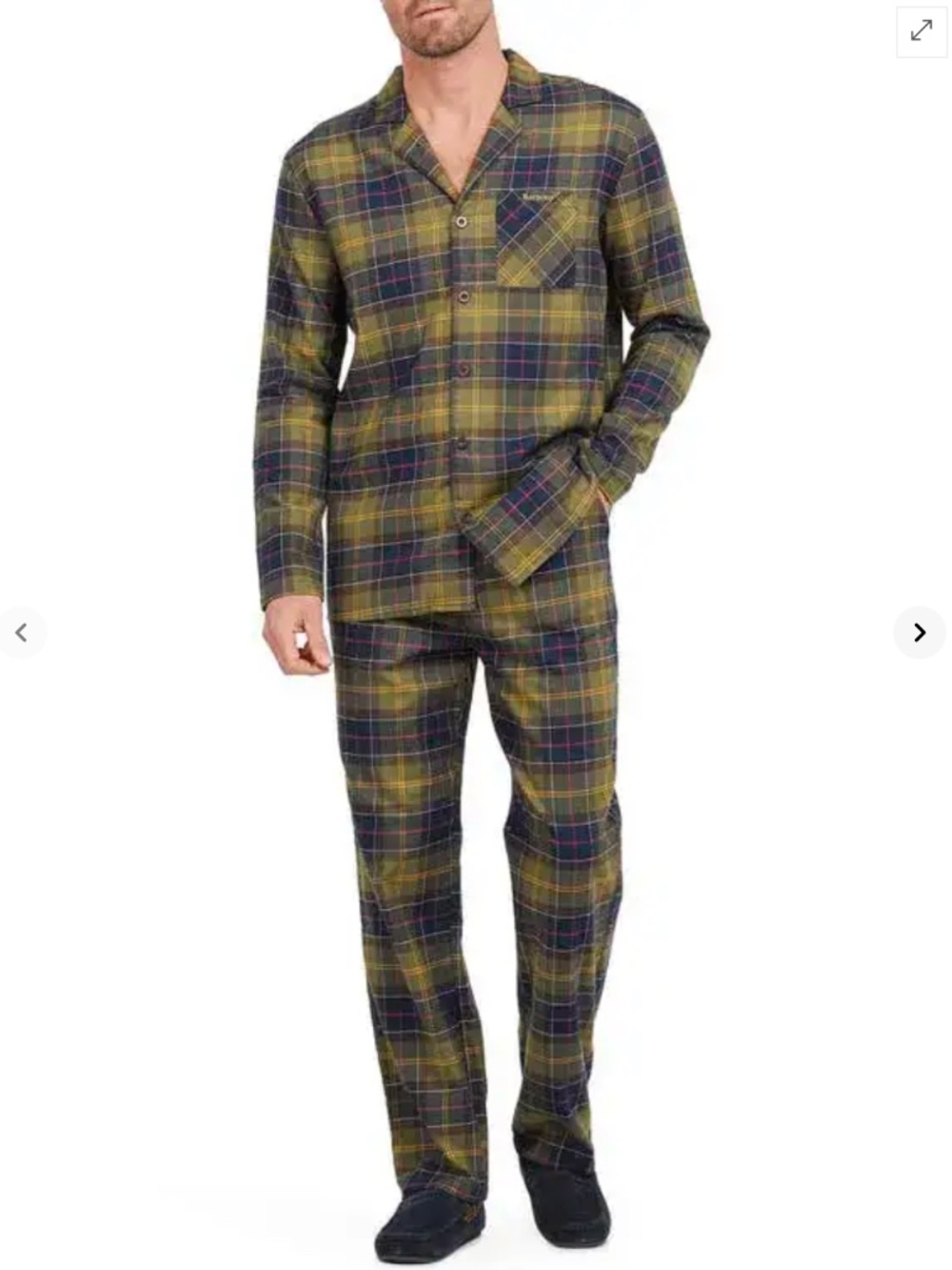 NWT ~ Men's BARBOUR Laith Tartan 2 Piece Pajamas - Classic Tartan ~ XXL